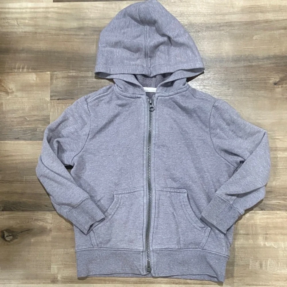 $1 - Old Navy Kids Heather Gray Zip-Up Hoodie